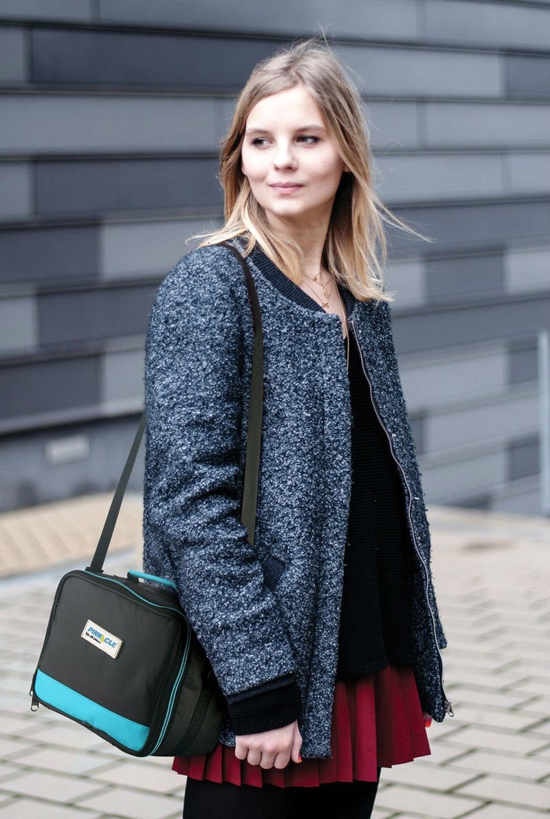 Pinnacle Thermoware Lunch Box Bag Set for Adults and Kids, Blue, Plastic and Stainless Steel, Matching Cutlery - Image 2